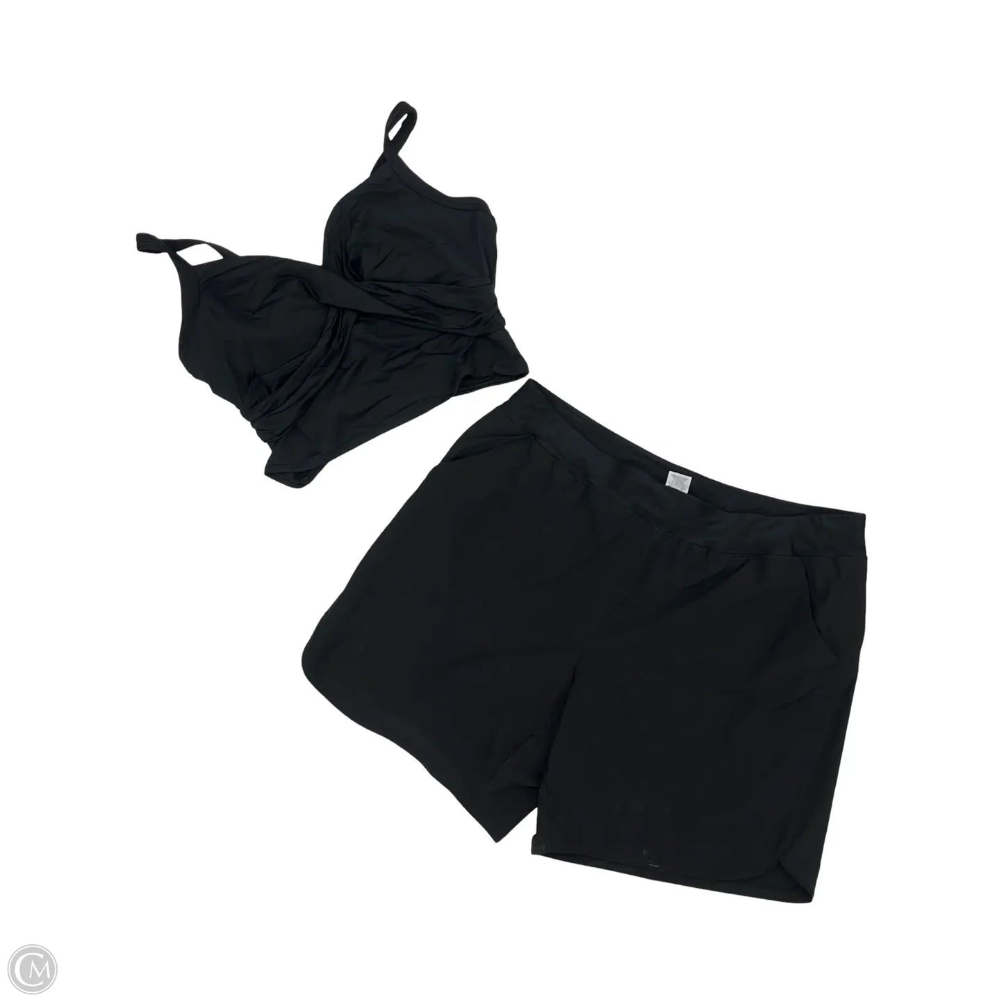 Swimsuit 2pc By Lands End In Black, Size: 3x