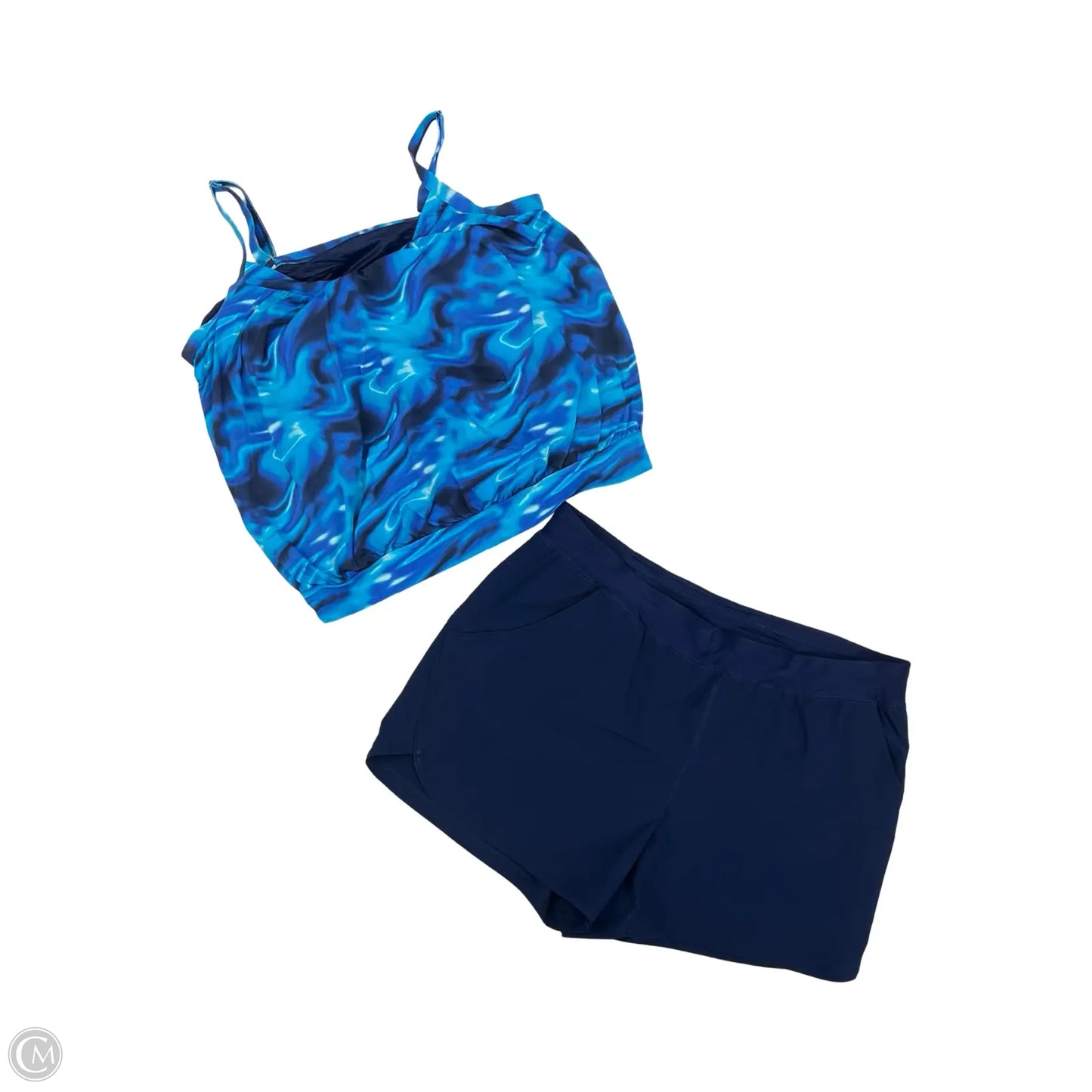 Swimsuit 2pc By Lands End In Blue, Size: 26