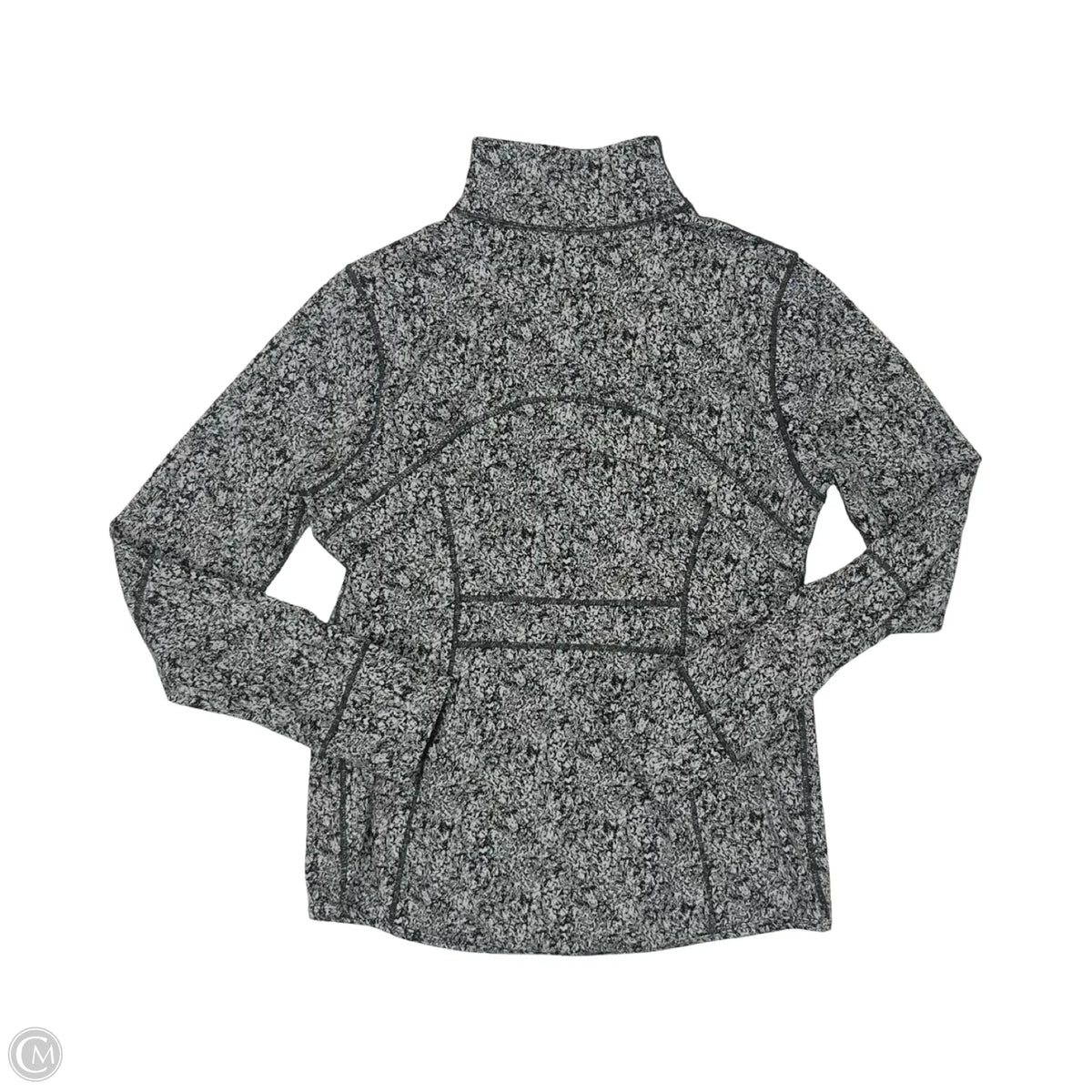 Athletic Jacket By Members Mark In Black & Grey, Size: L