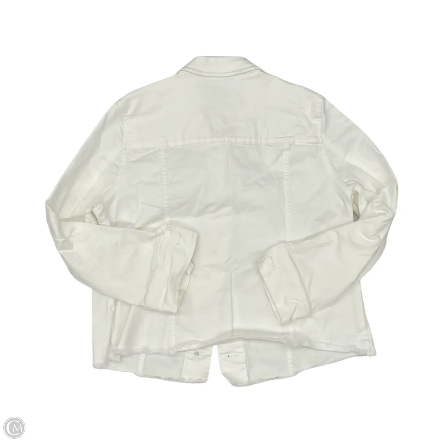 Jacket Denim By Christopher And Banks In White Denim, Size: Mp