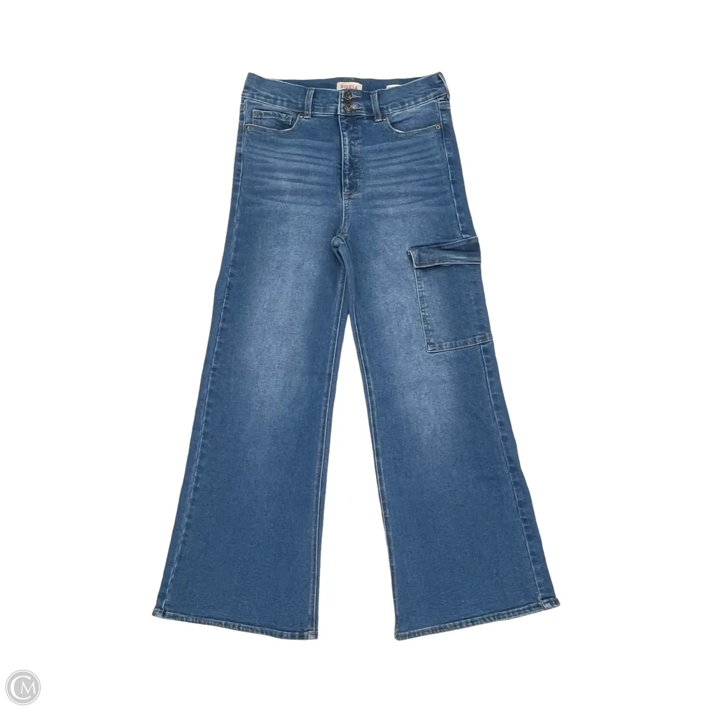 Jeans Flared By Sofia By Sofia Vergara In Blue Denim, Size: 10