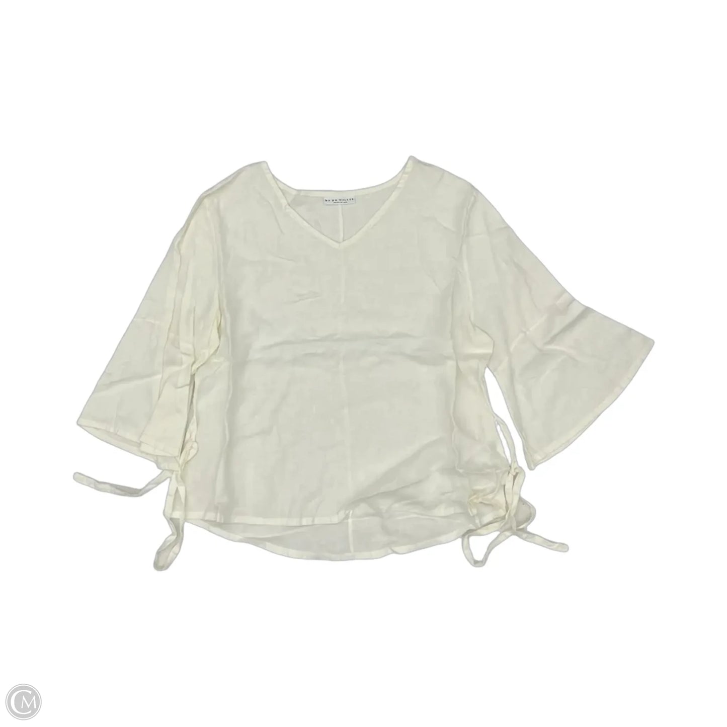 Blouse 3/4 Sleeve By Bryn Walker In Cream, Size: Xl