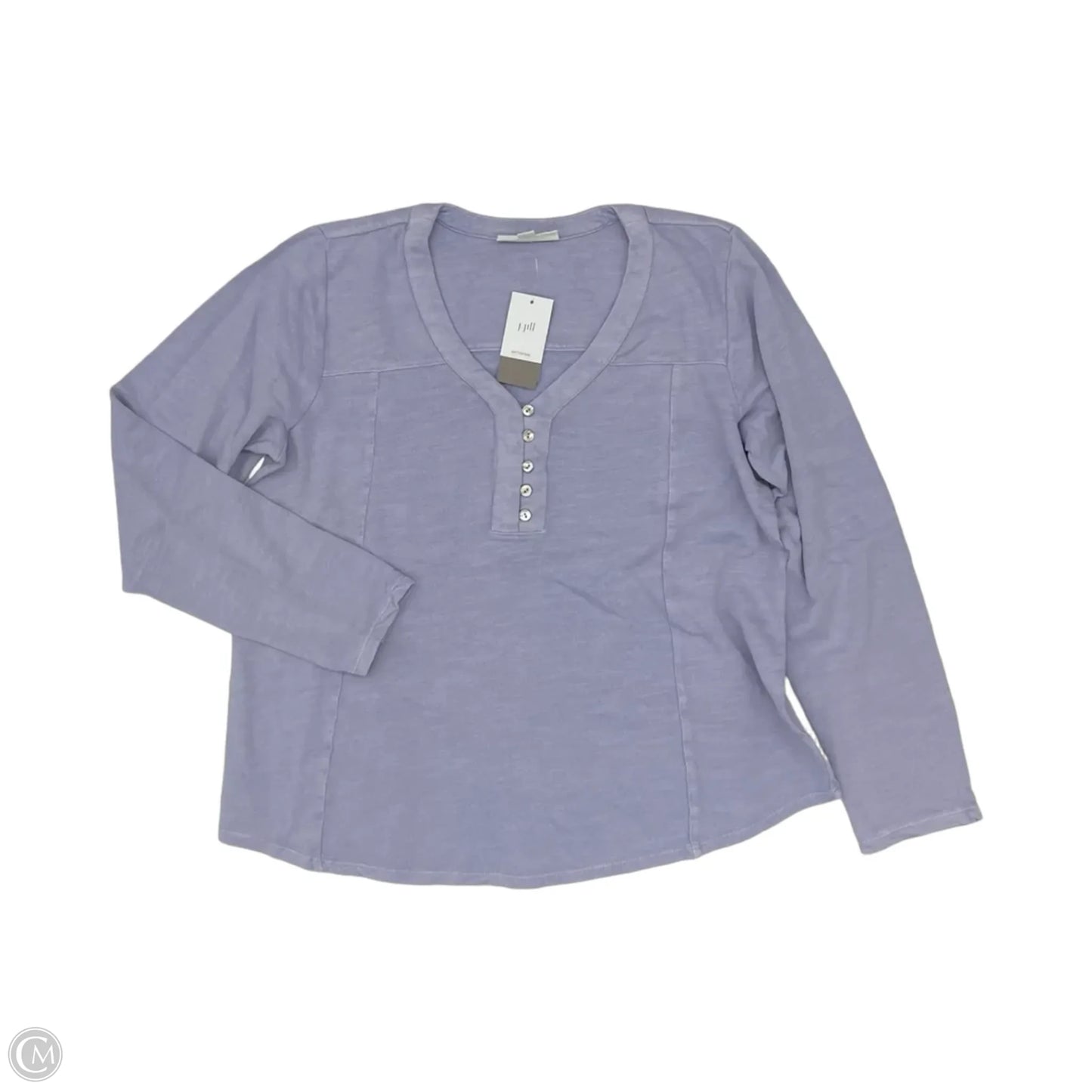 Top Long Sleeve By J. Jill In Purple, Size: L