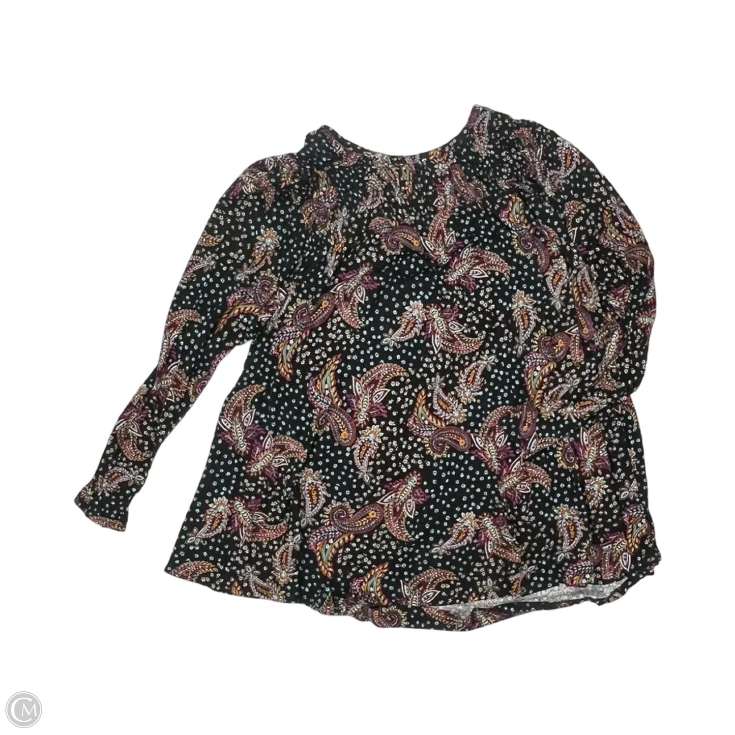 Top Long Sleeve By Lane Bryant In Black, Size: 4x