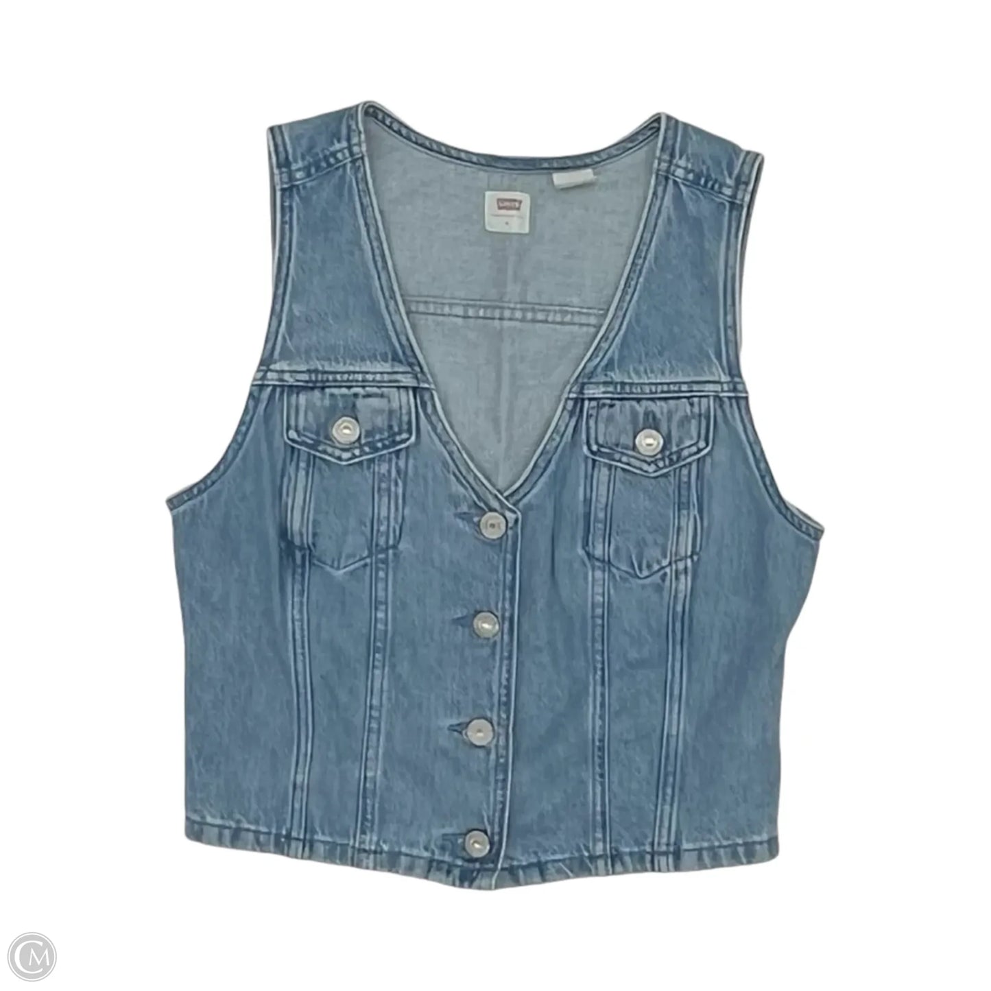 Vest Other By Levis In Blue Denim, Size: M