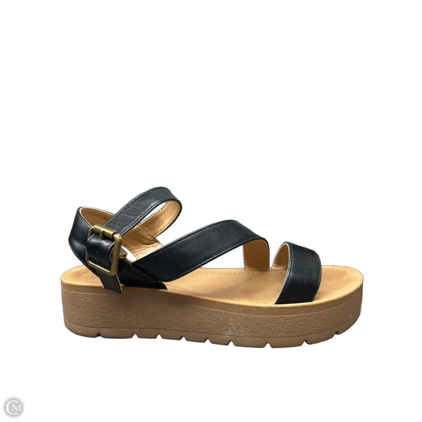 Sandals Heels Platform By Soda In Black, Size: 7.5