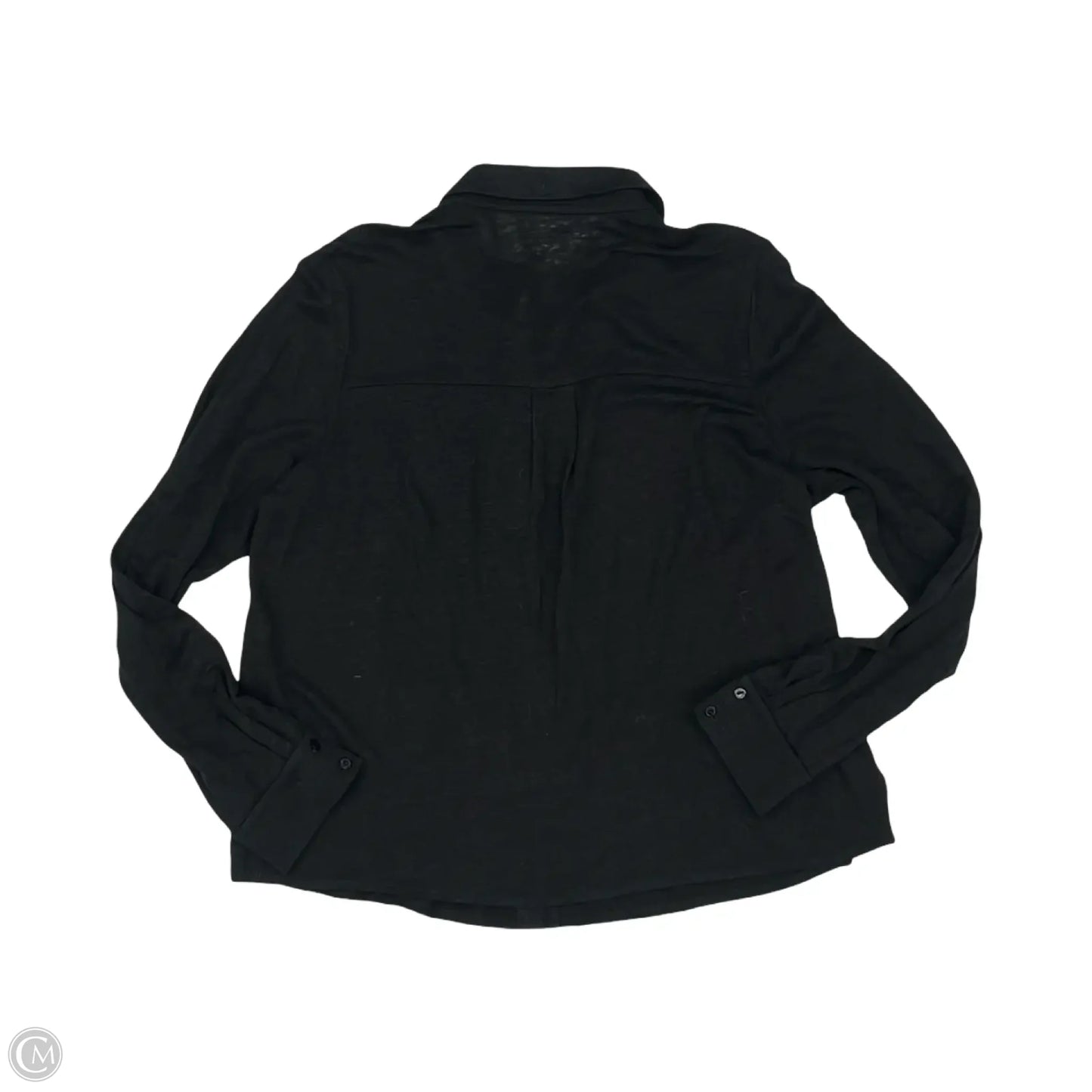 Top Long Sleeve By Eileen Fisher In Black, Size: S