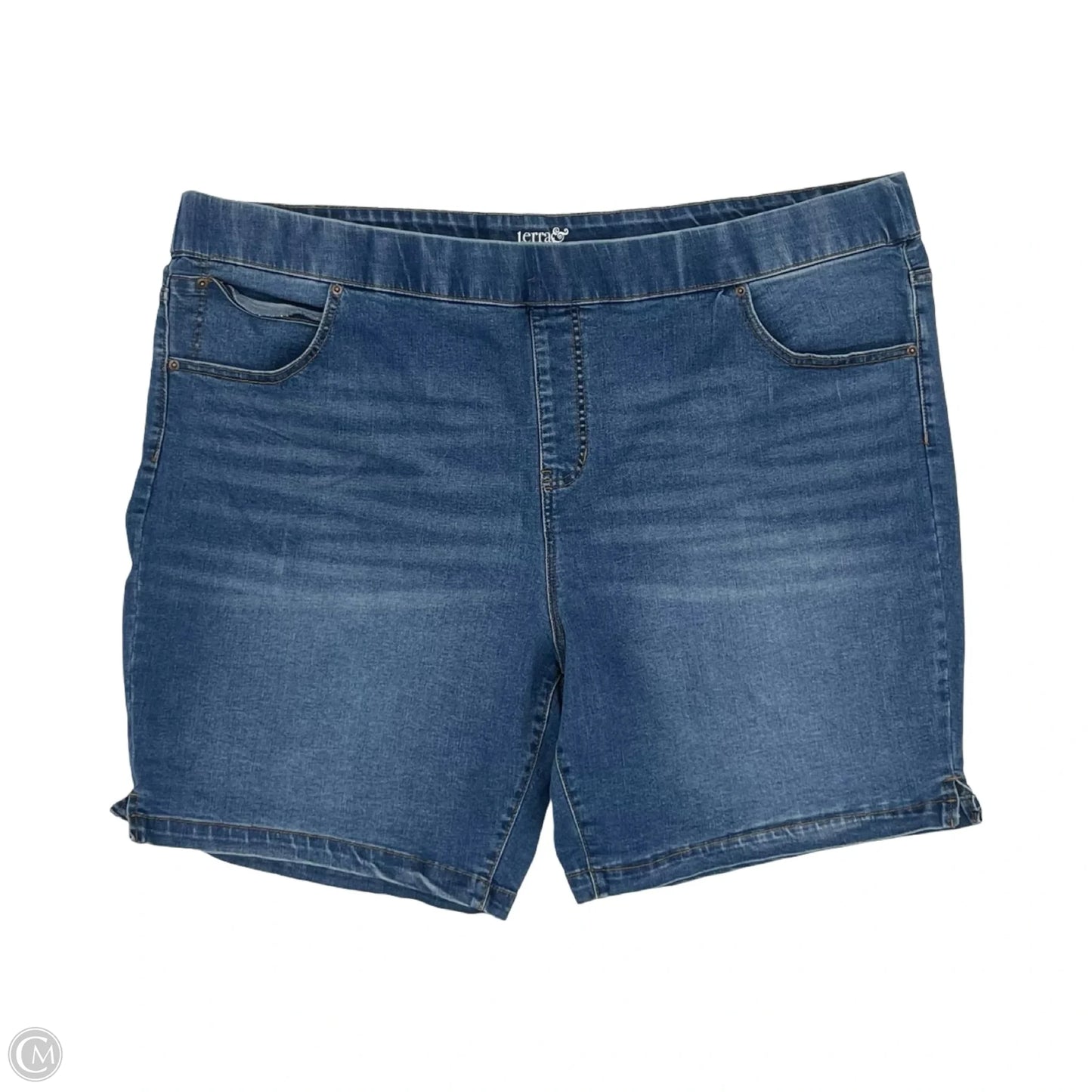 Shorts By Terra & Sky In Blue Denim, Size: 3x