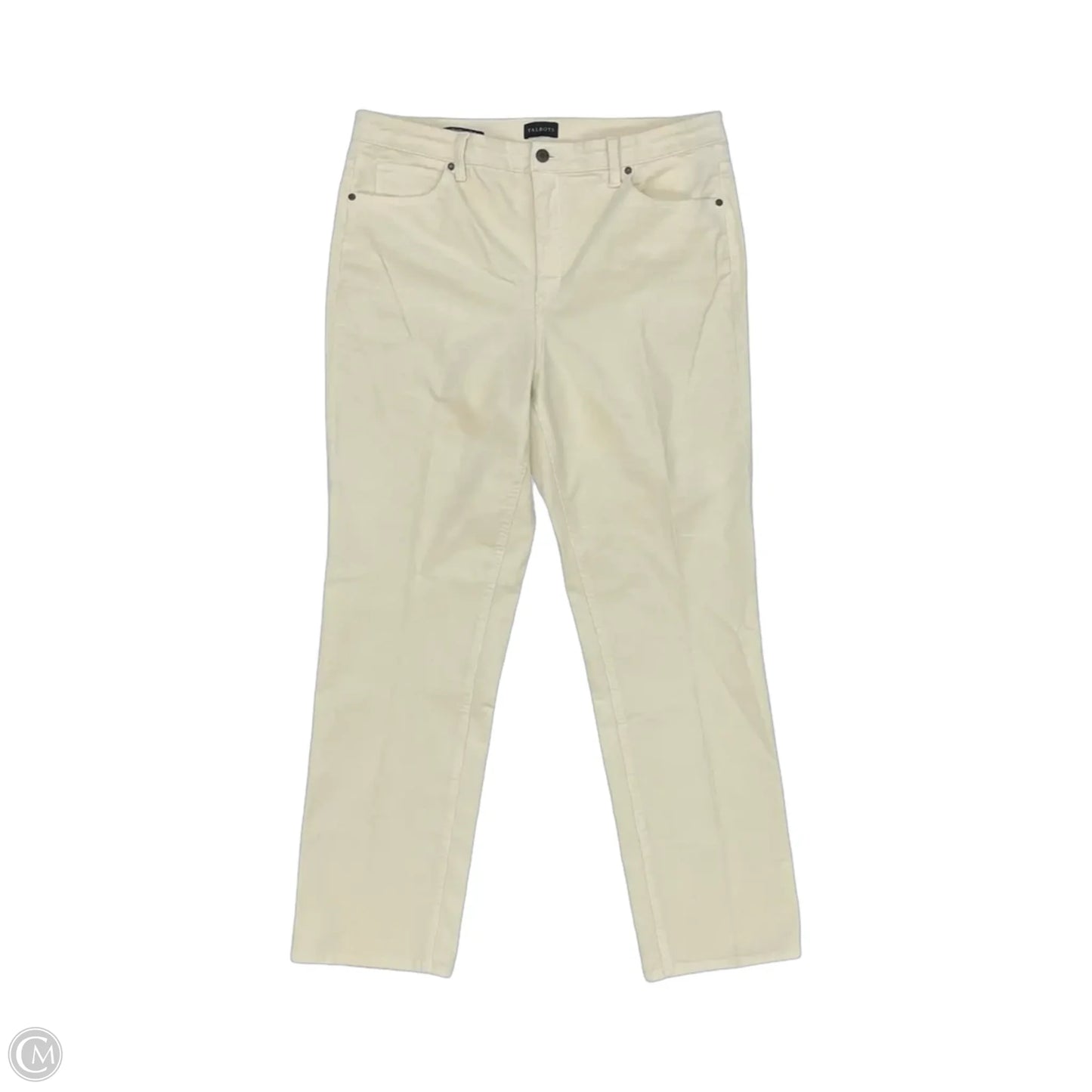 Pants Corduroy By Talbots In Cream, Size: 16