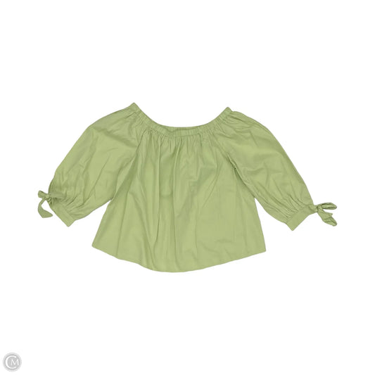 Blouse 3/4 Sleeve By Loft In Green, Size: S