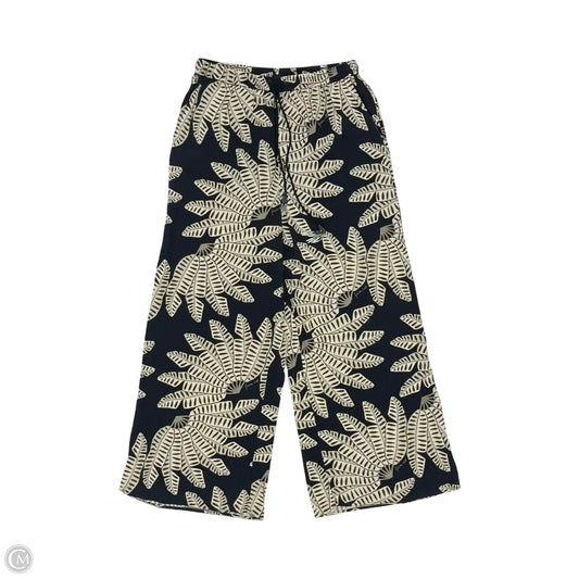 Pants Wide Leg By Farm Rio In Black & Cream, Size: L