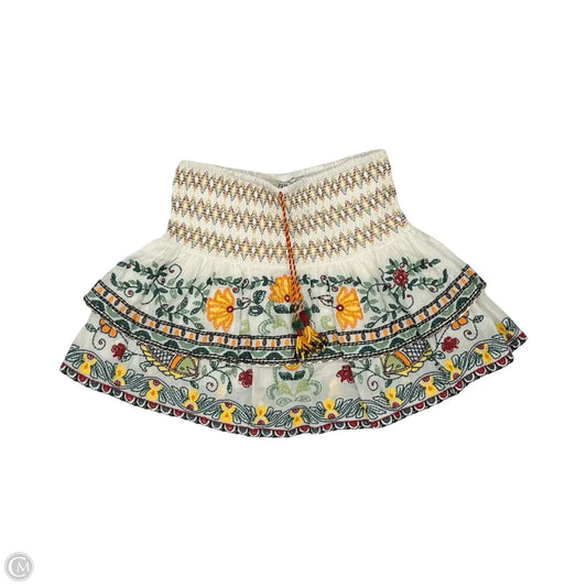 Skirt Mini & Short By Zara In Cream, Size: M