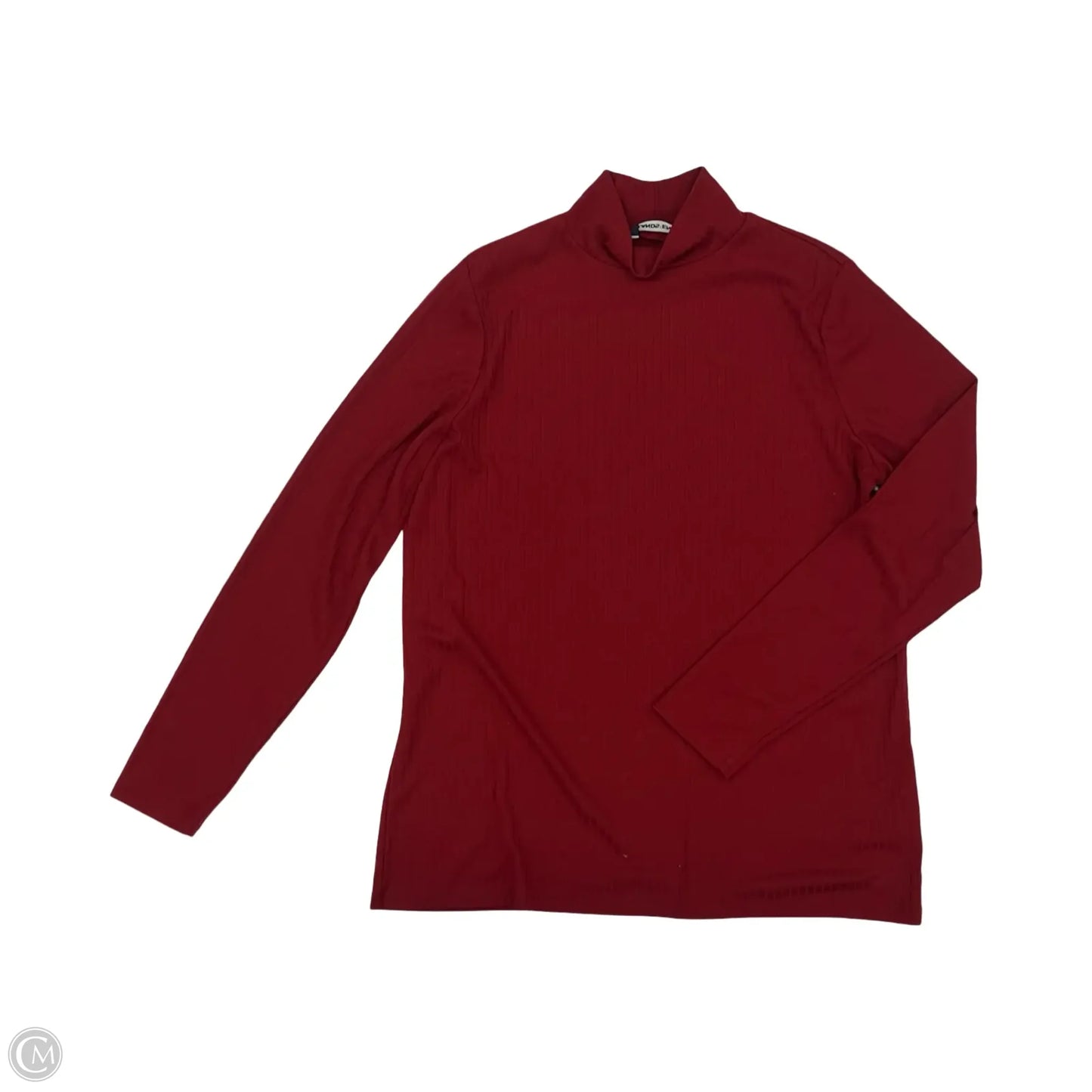 Top Long Sleeve By Lands End In Red, Size: L