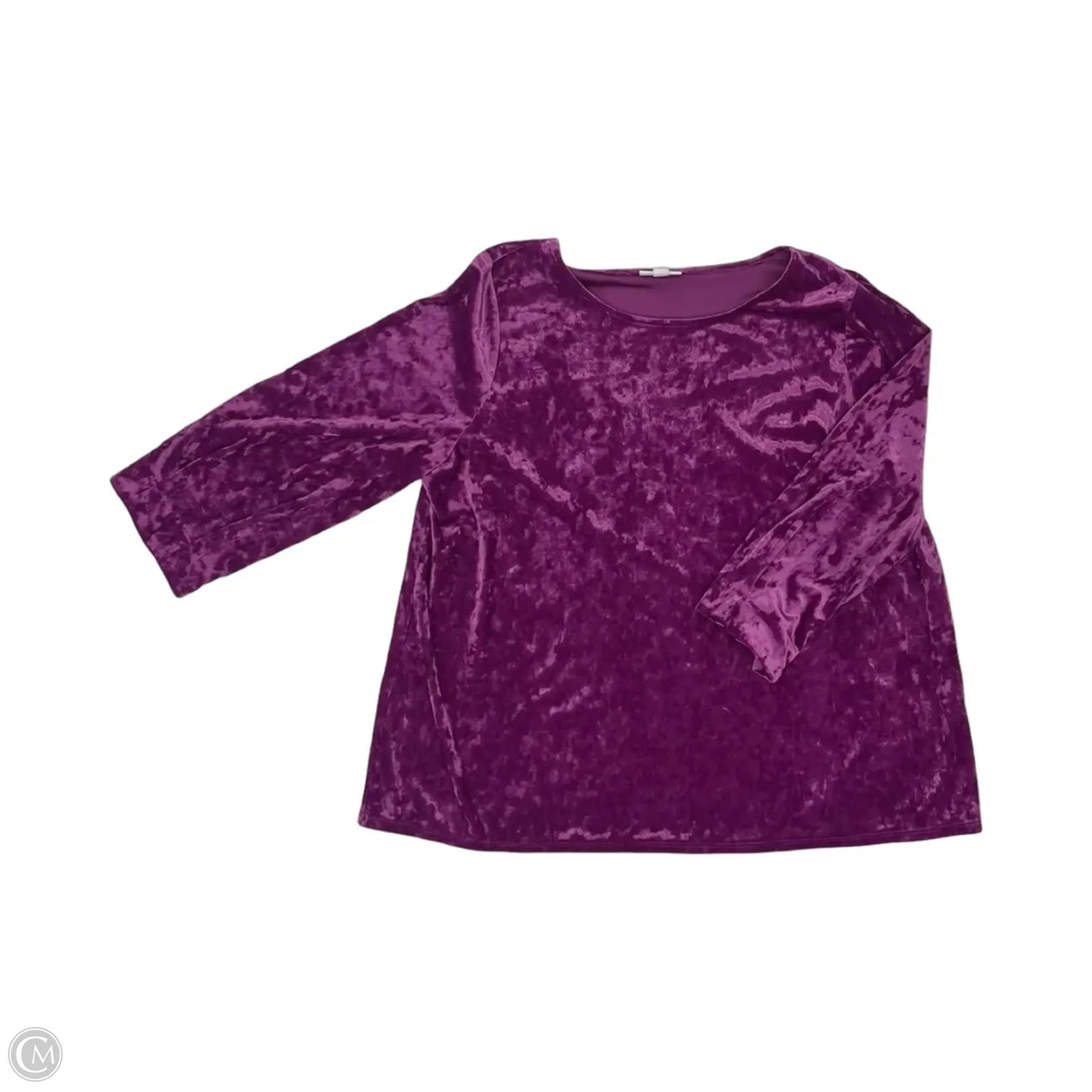 Top 3/4 Sleeve By J. Jill In Purple, Size: L