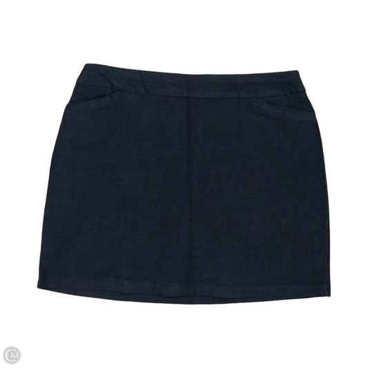 Skort By Croft And Barrow In Blue Denim, Size: 18w