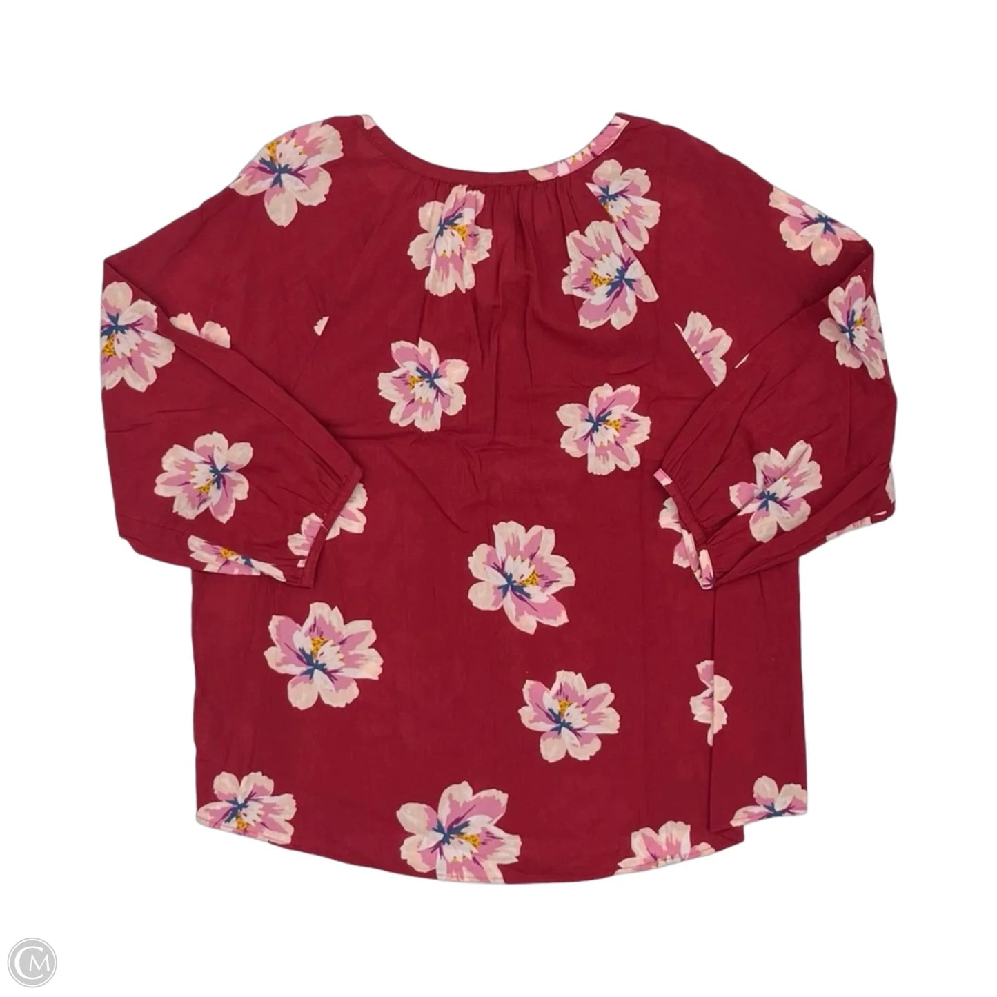 Top 3/4 Sleeve By Old Navy In Red, Size: Xl