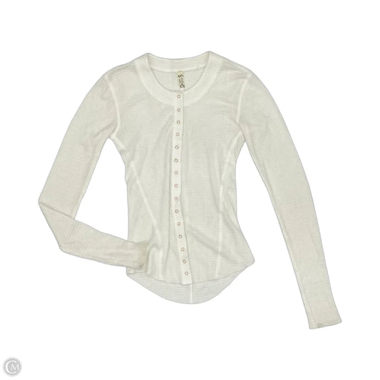 Top Long Sleeve By Free People In White, Size: Xs