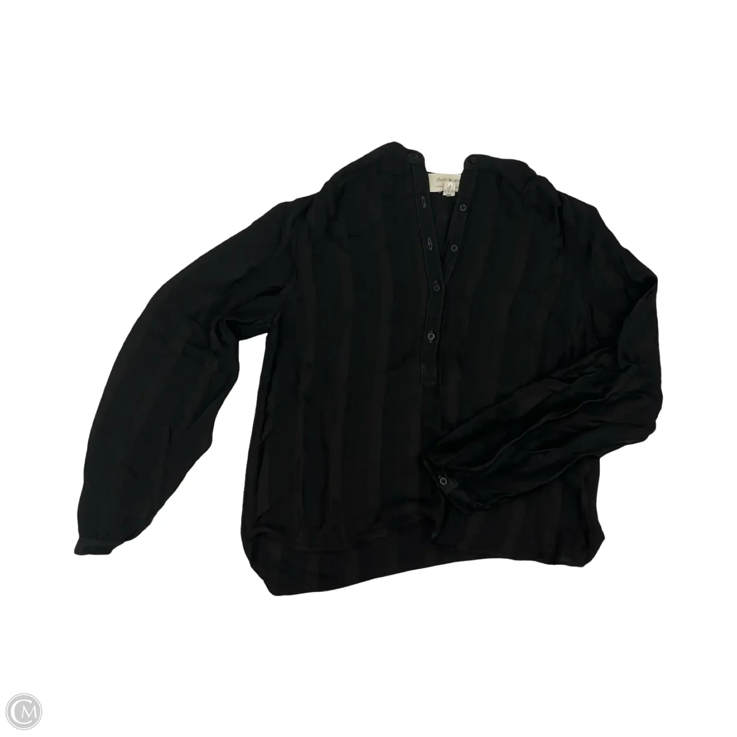 Blouse Long Sleeve By Cloth & Stone In Black, Size: S