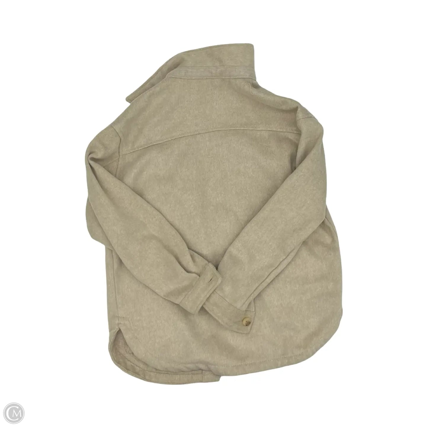 Jacket Shirt By Members Mark In Tan, Size: S
