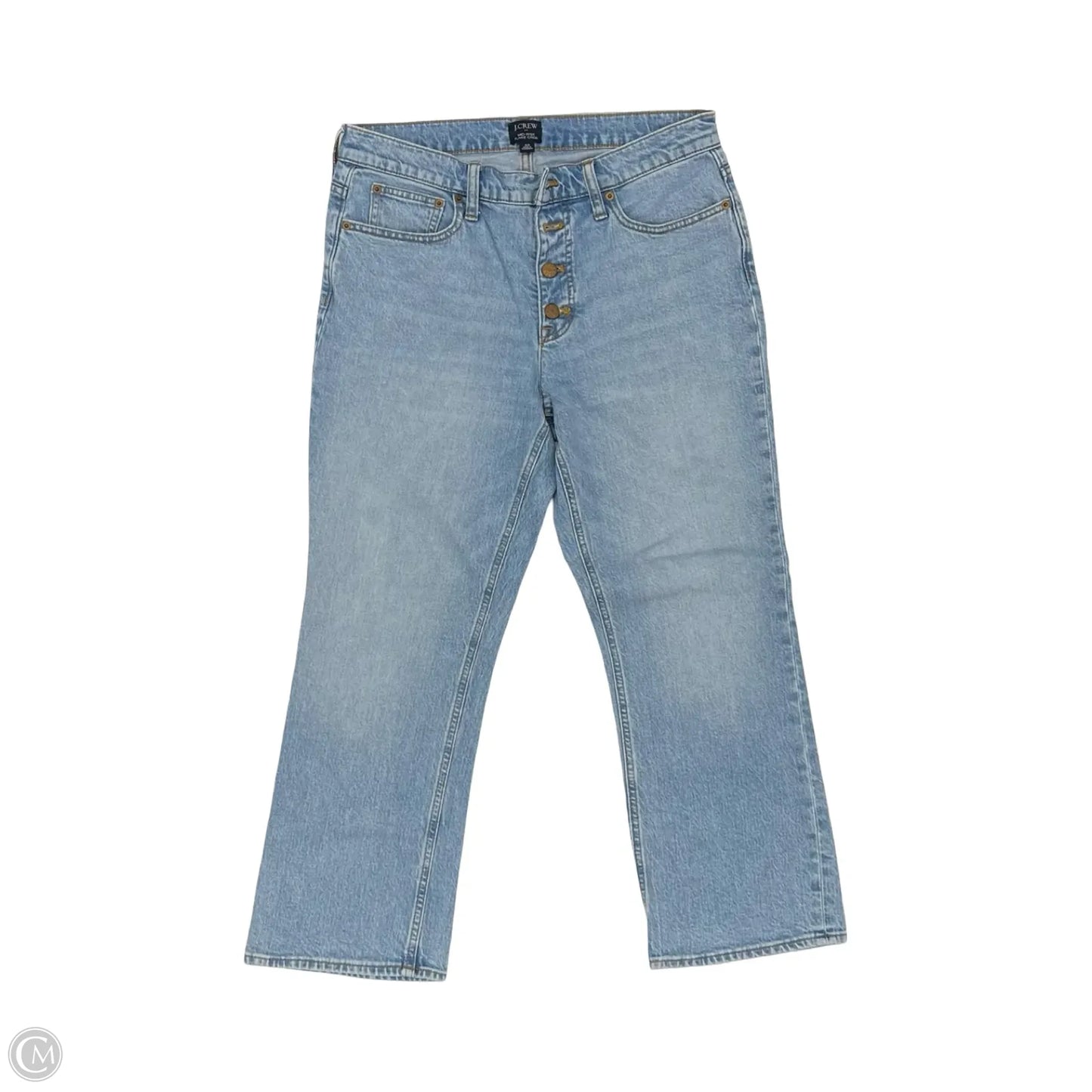Jeans Straight By J. Crew In Blue Denim, Size: 10