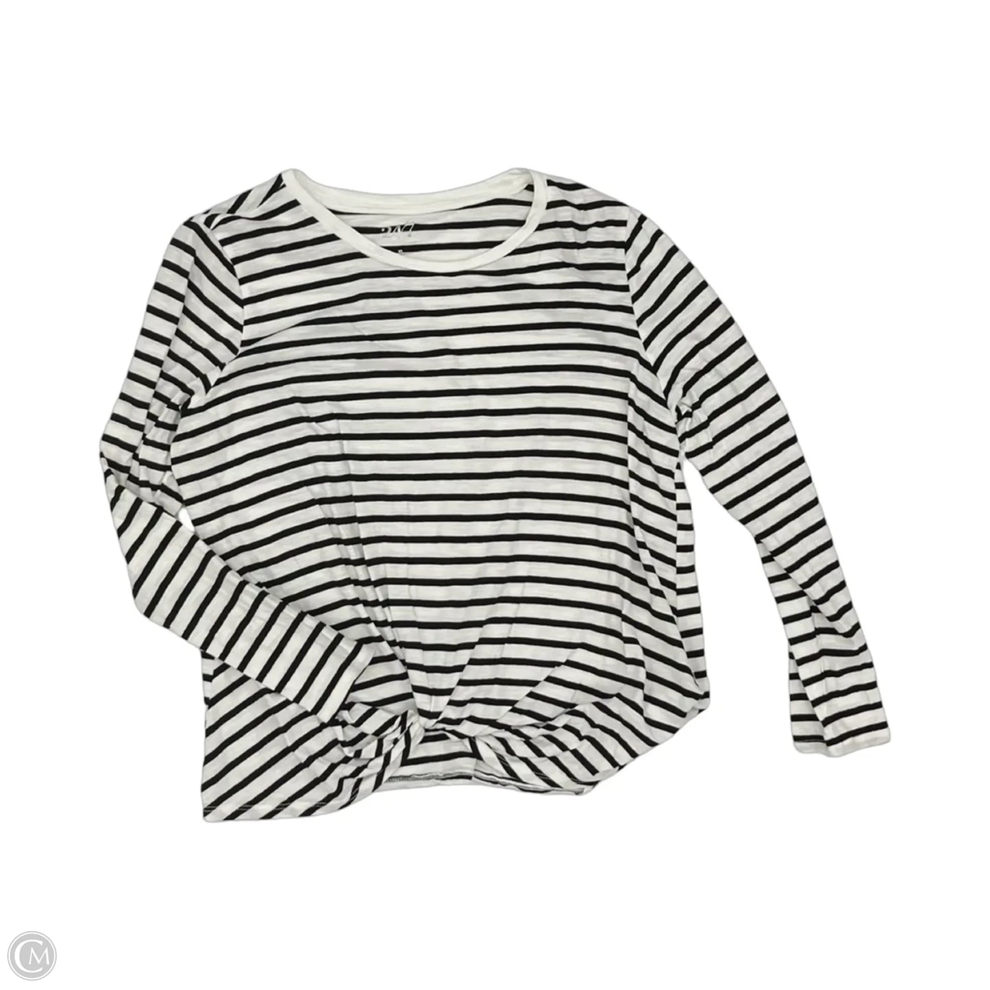 Top Long Sleeve By Maurices In Black & White, Size: Xl