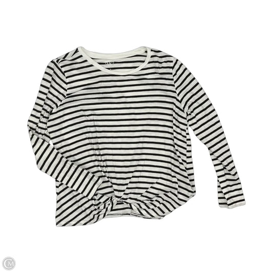 Top Long Sleeve By Maurices In Black & White, Size: Xl
