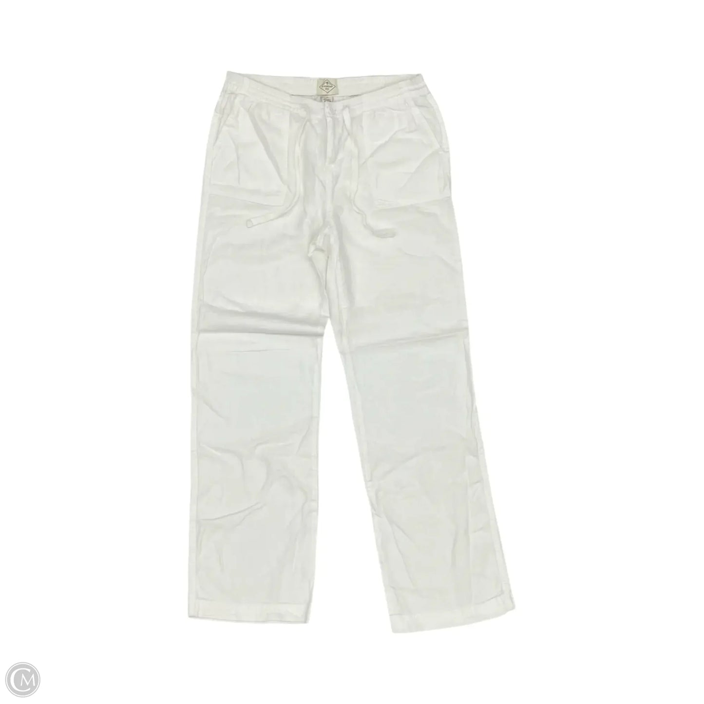 Pants Linen By St Johns Bay In White, Size: S