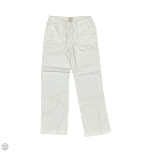 Pants Linen By St Johns Bay In White, Size: S