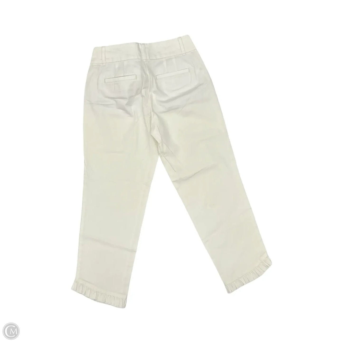 Pants Cropped By Loft In Cream, Size: 2