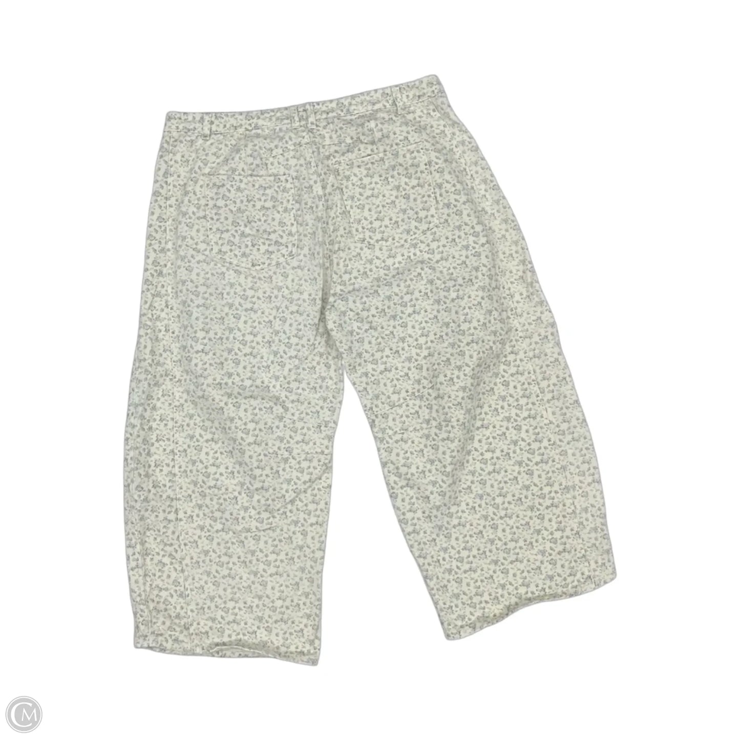 Jeans Cropped By Clothes Mentor In Cream, Size: 2x