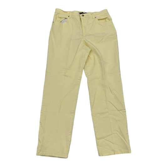 Yellow Jeans Straight Gloria Vanderbilt, Size 14