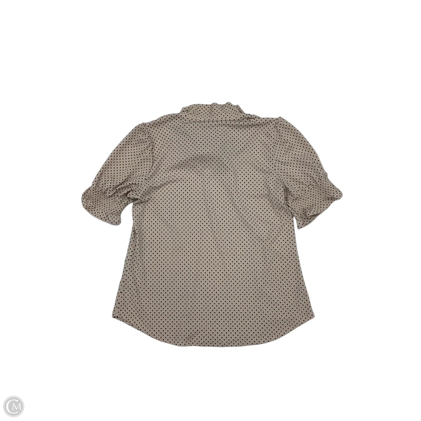 Blouse Short Sleeve By Adrianna Papell In Tortoise Shell Print, Size: S