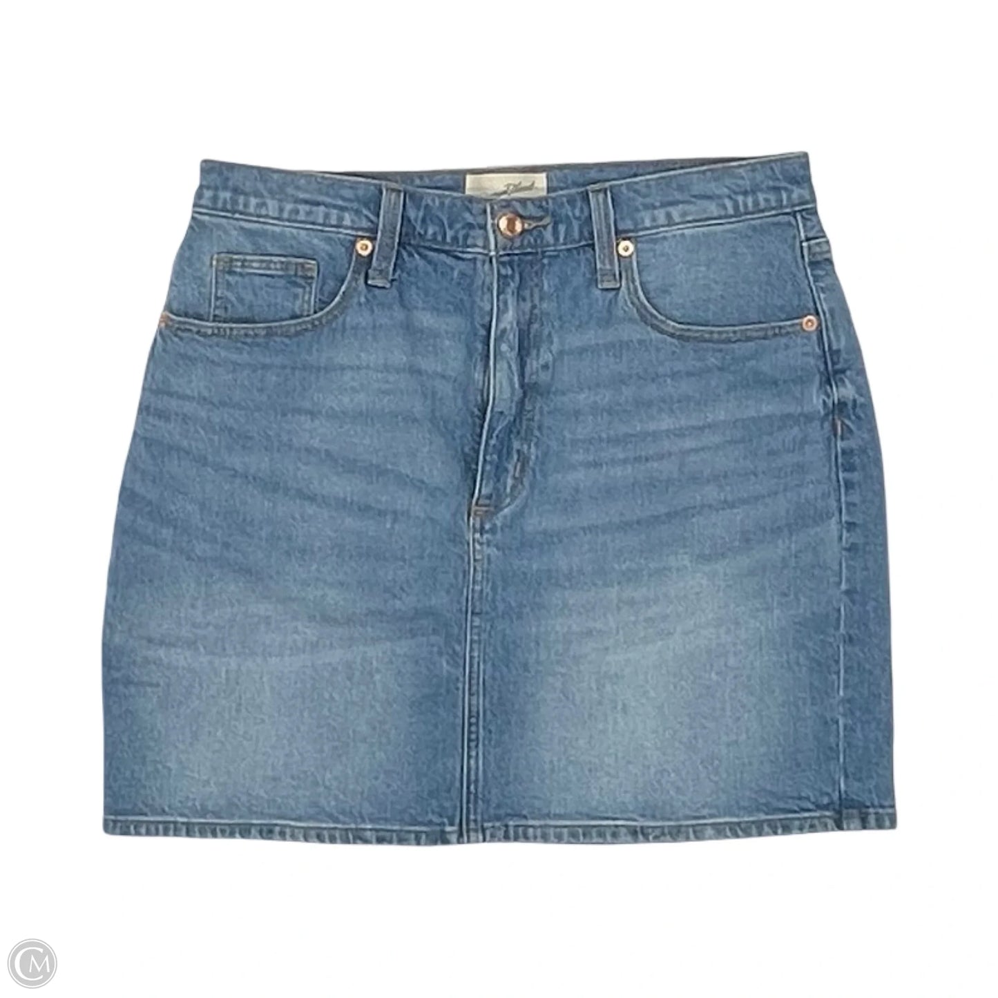 Skirt Mini & Short By Universal Thread In Blue Denim, Size: 10