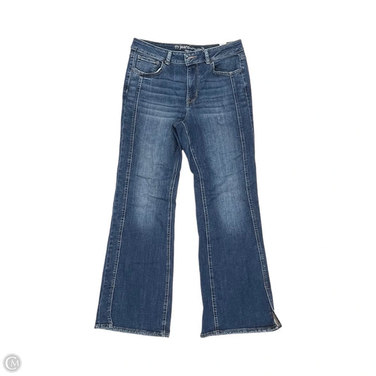 Jeans Flared By Maurices In Blue Denim, Size: 14
