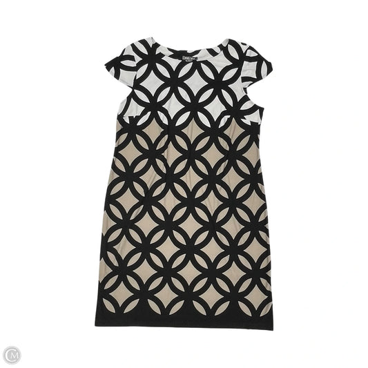 Dress Work By Roz And Ali In Black & Tan, Size: 16