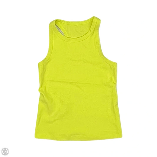 Athletic Tank Top By Lululemon In Yellow, Size: Xs