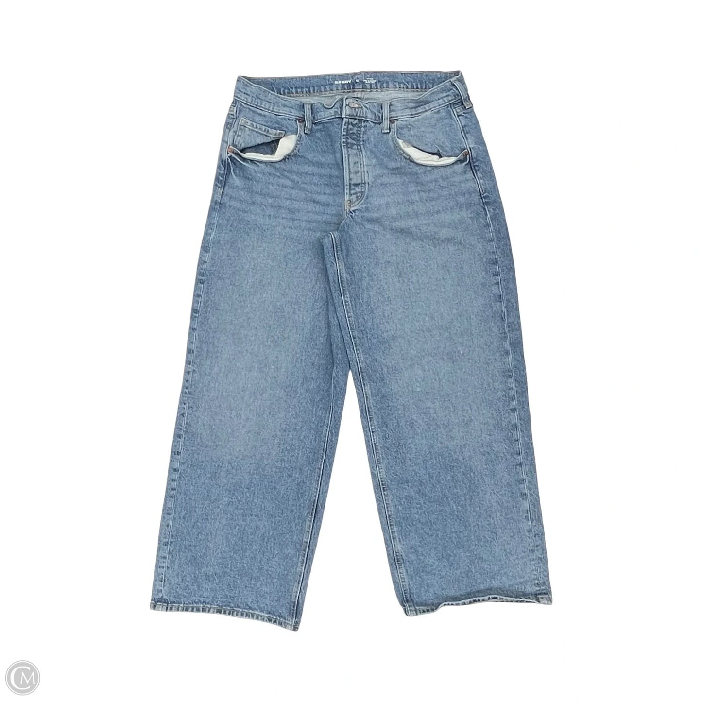 Jeans Wide Leg By Old Navy In Blue Denim, Size: 12