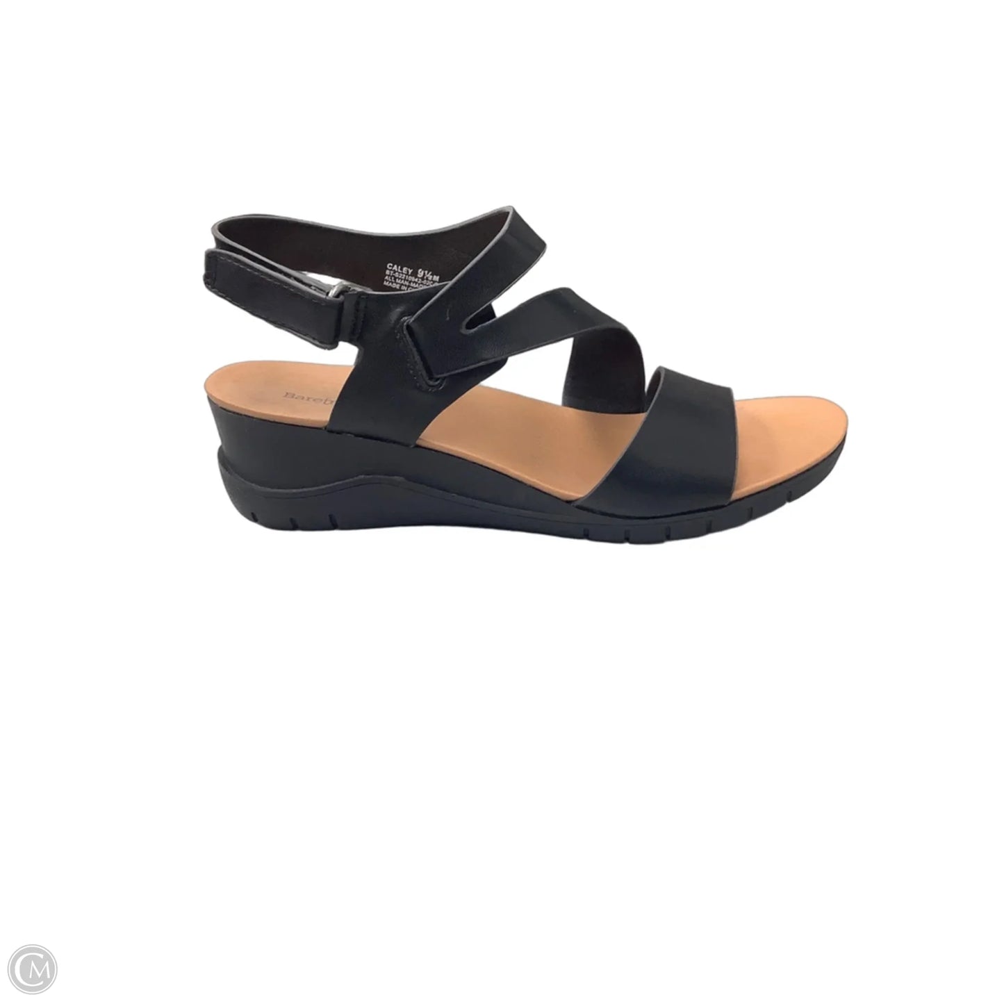 Sandals Heels Wedge By Bare Traps In Black, Size: 9.5