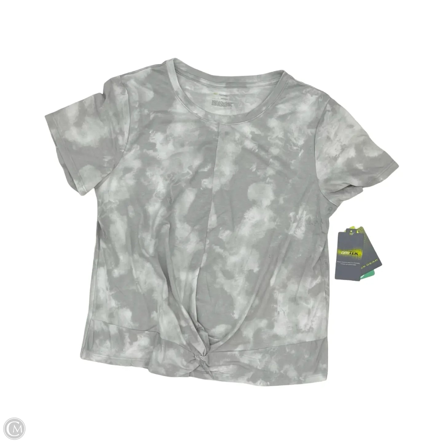 Athletic Top Short Sleeve By Tek Gear In Grey, Size: L
