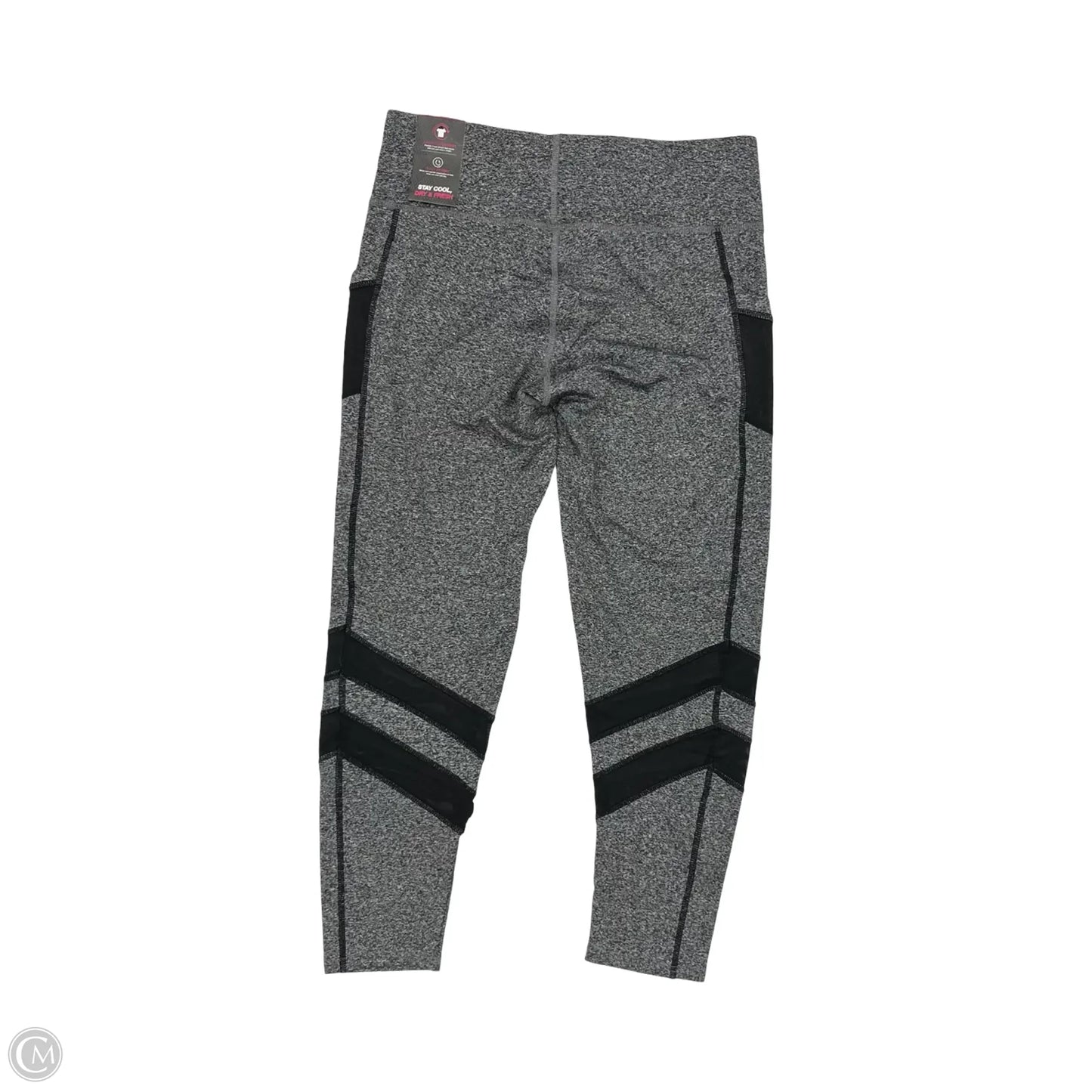 Athletic Leggings By Clothes Mentor In Black & Grey, Size: Xl