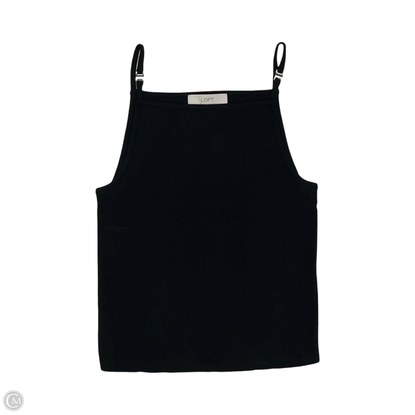 Top Sleeveless By Loft In Black, Size: L