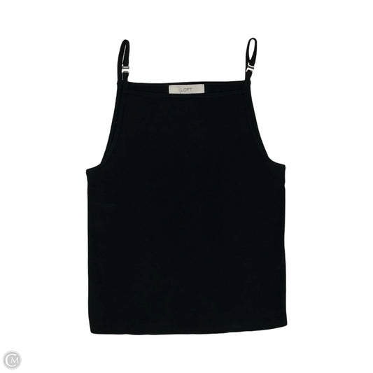Top Sleeveless By Loft In Black, Size: L