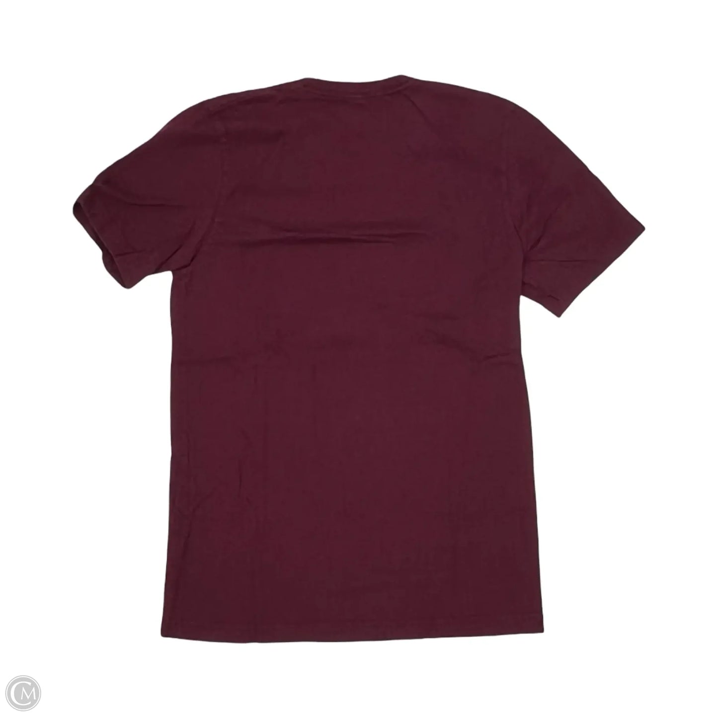 Top Short Sleeve Basic By Canvas In Maroon, Size: S