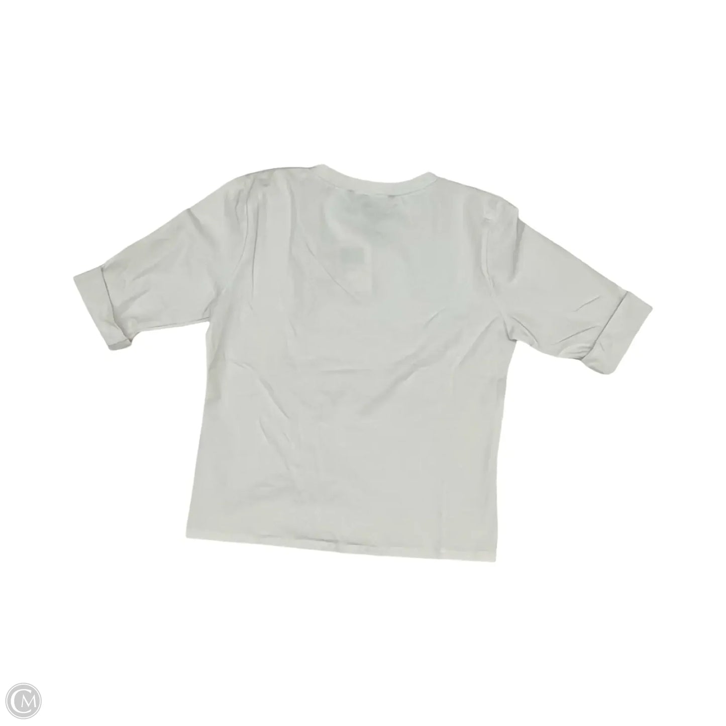 Top Short Sleeve By August Silk In White, Size: L