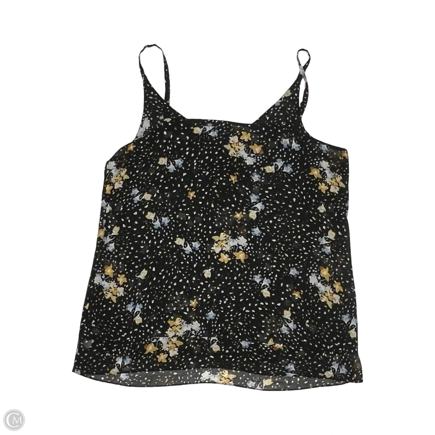 Blouse Sleeveless By Cabi In Black & Tan, Size: L