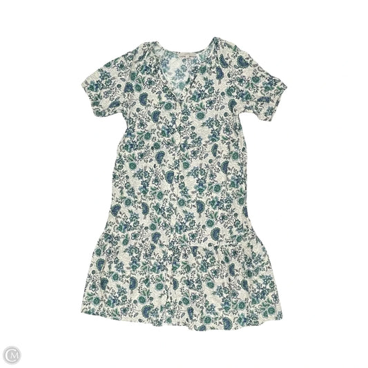 Dress Party Long By Loft In Blue & Cream, Size: Xl