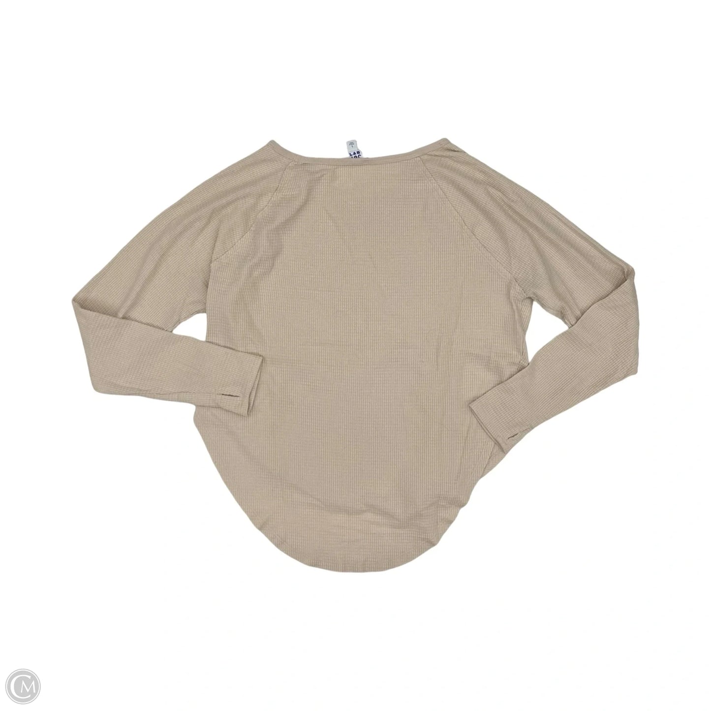 Athletic Top Long Sleeve Crewneck By Joy Lab In Cream, Size: L