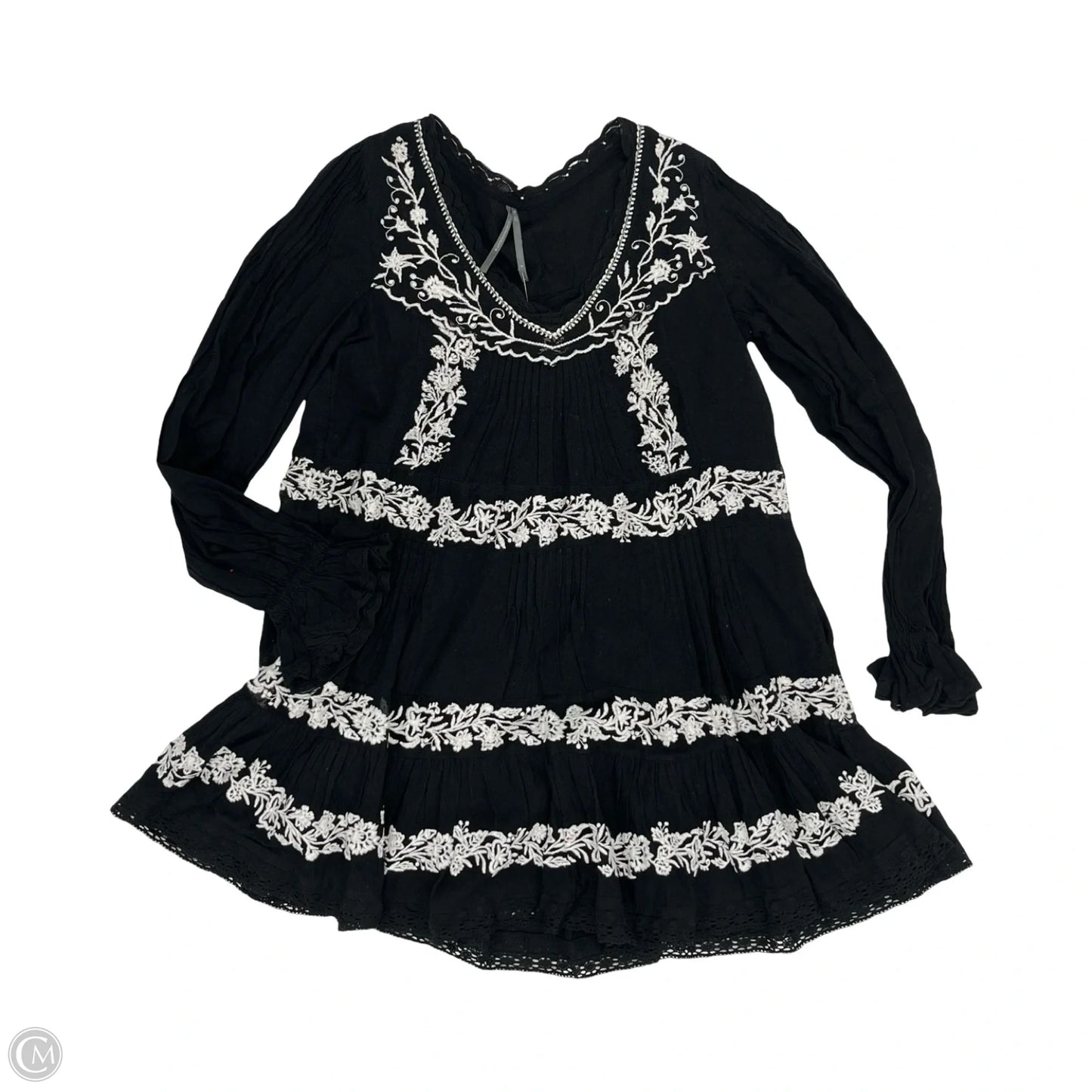 Dress Party Short By Anthropologie In Black & White, Size: S