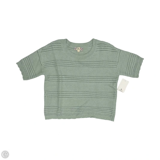 Sweater Short Sleeve By Pink Republic In Green, Size: M