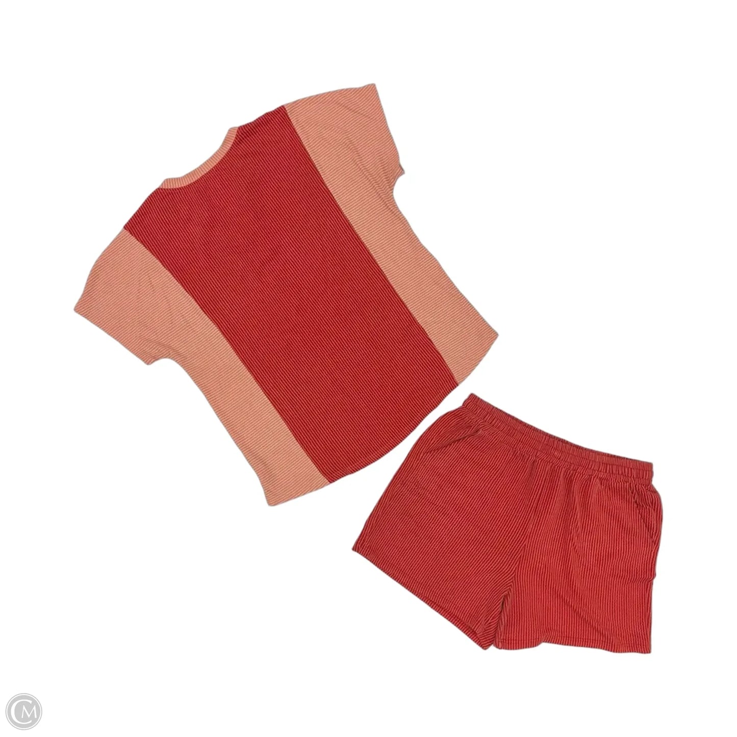 Lounge Set Shorts By Cmf In Pink & Red, Size: L